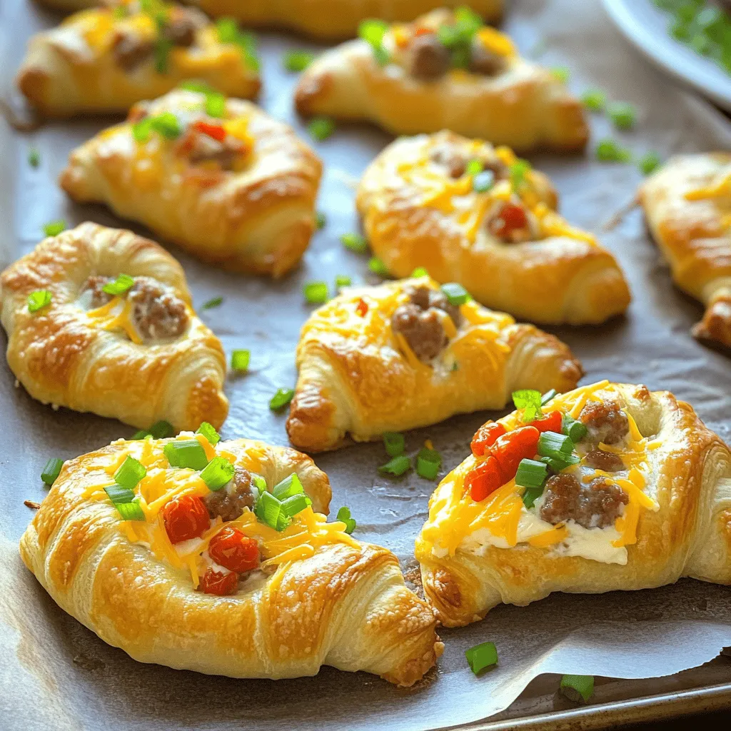 When it comes to planning gatherings, whether it's a casual get-together or a festive celebration, having a selection of easy and delicious appetizers is essential. The Cheesy Rotel Sausage Crescents are the perfect addition to your spread, combining a delightful fusion of creamy, spicy, and savory flavors that will tantalize your taste buds. These addictive bites are not only simple to prepare but also come together in a snap, making them an ideal choice for busy hosts looking to impress their guests without spending hours in the kitchen.