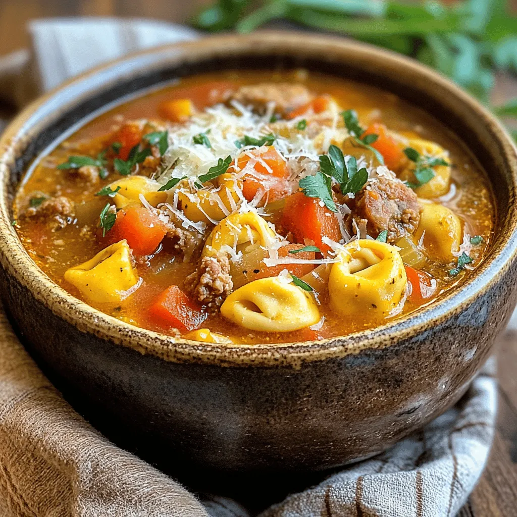 Why is Hearty Sausage Tortellini Soup such a beloved dish? It’s simple: it brings together a symphony of flavors that resonate with comfort and home-cooked goodness. The origins of this dish can be traced to traditional Italian cuisine, where hearty soups often serve as a staple during colder months. Italian sausage, known for its robust flavor, provides a rich base, while the tortellini adds a delightful chewiness that elevates the soup to a complete meal.