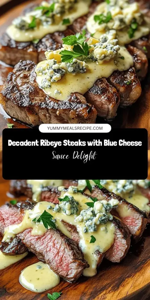 Discover the ultimate indulgence with savory ribeye steaks paired with a rich blue cheese sauce. This gourmet dish is perfect for impressing family and friends. Learn the secrets of selecting quality ribeye and crafting a luxurious sauce that enhances its buttery flavor. Whether grilled or pan-seared, each bite delivers a savory explosion. Elevate your dining experience with this mouthwatering recipe! #RibeyeSteak #BlueCheeseSauce #GourmetCooking #MeatLovers #SteakDinner #Recipes #CookingTips #Foodie